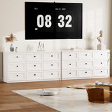 CHUWELL 9 Drawer Double Dresser for Bedroom, 59.1" Wide White Dressers & Chests of Drawers with Large Capacity Storage,Dresser for Bedroom CHUWELL