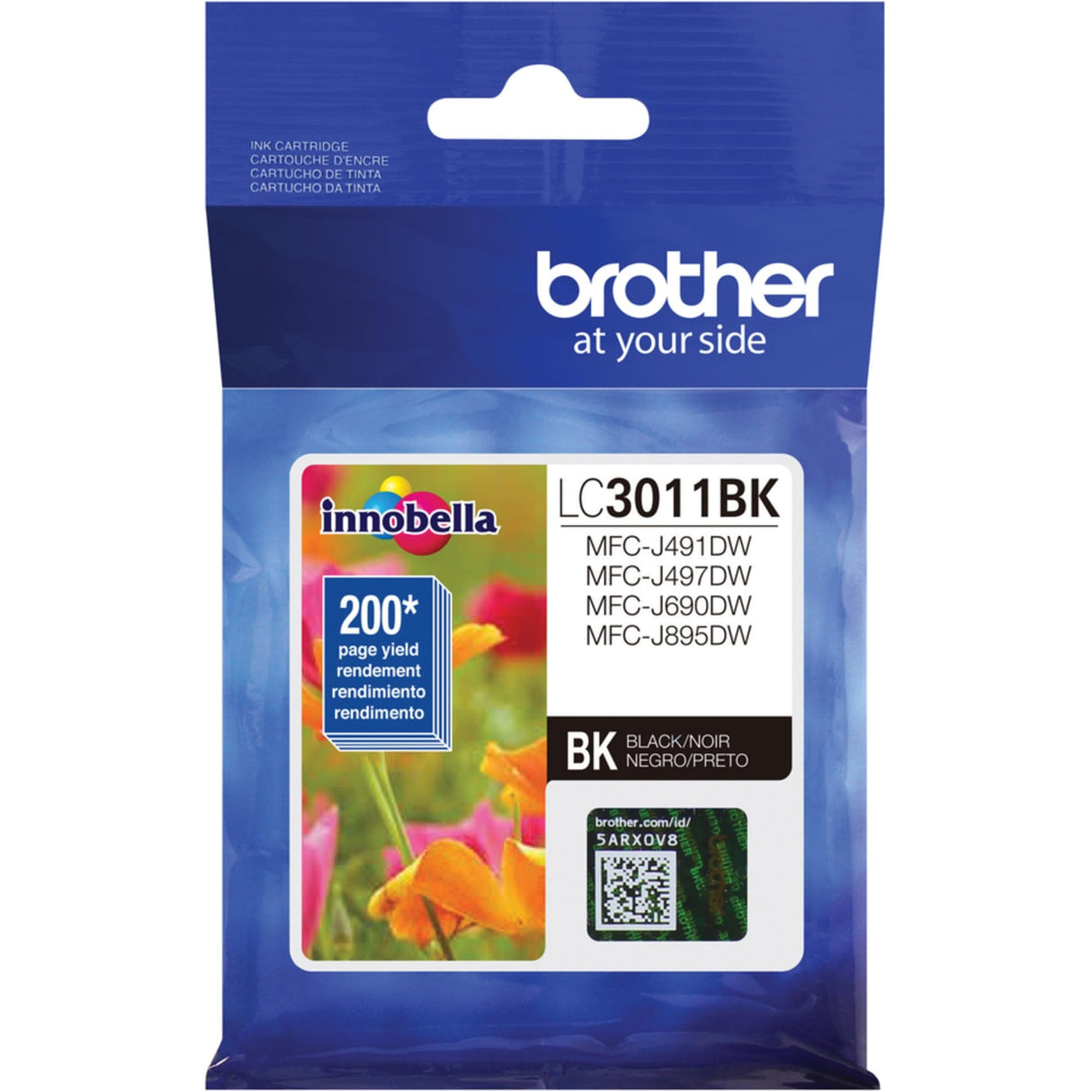 Brother Printer LC3011BK Singe Pack Standard Cartridge Yield Upto 200 Pages LC3011 Ink Black Brother
