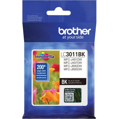 Brother Printer LC3011BK Singe Pack Standard Cartridge Yield Upto 200 Pages LC3011 Ink Black