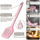 Silicone Cooking Kitchen Utensil Set, AIKKIL 43 Pcs Pink Cooking Utensils Set, Turner, Tongs, Spoon, Spatula, Kitchen Gadgets Tools Set For Nonstick Cookware, Heat Resistant (Dishwasher, BPA Free) AIKKIL