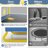 6.5FT Rectangle Trampoline for Kids, 78”ASTM Approved Recreational Trampolines with Swing, Small Toddler Trampoline with Safety Enclosure Net, Outdoor and Backyard, Gifts for Children & Boys & Girls Baotree