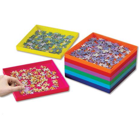 Bits and Pieces - Jumbo Puzzle Stack-Em Sorting Trays - Puzzle Gift Bits and Pieces
