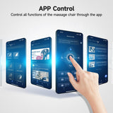 Real Relax 2025 Massage Chair Full Body, Zero Gravity SL-Track Shiatsu Massage Recliner with Heat, APP Control, Child Lock, Body Scan Bluetooth, Foot Roller, Favor 06, Blue Real Relax