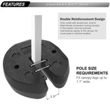 ABCCANOPY Easy Canopy Weights with Lock Design for Wind Resistance, No Sliding, Stably Secure Tents, Canopies, and Umbrellas at Outdoor Events, 4Pack (40LB) ABCCANOPY