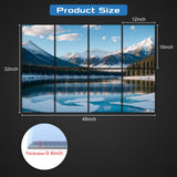 HIRESC 8 Pack Art Acoustic Panels Sound Proof Foam for Walls, 48X32 Inches Decorative Sound Absorbing Panels for Bedroom, Adhesive Included, Glaciers HIRESC
