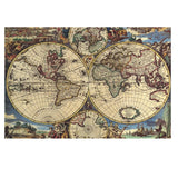 Queenie® Creative 1000 Piece Ancient Map World Globe Earth Planet Abstract Art Picture Christmas Birthday DIY Gifts Wooden Jigsaw Puzzles, Finish Size 30x20 inches Queenie