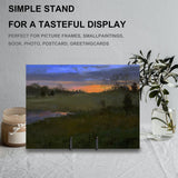 Plate Stands for Display, 5 Pack 6 Inch Plate Holder Display Stands, Metal Frame holder stand for Book, Picture, Decorative Plate, Photo and Platter, Tabletop Art Hoewina