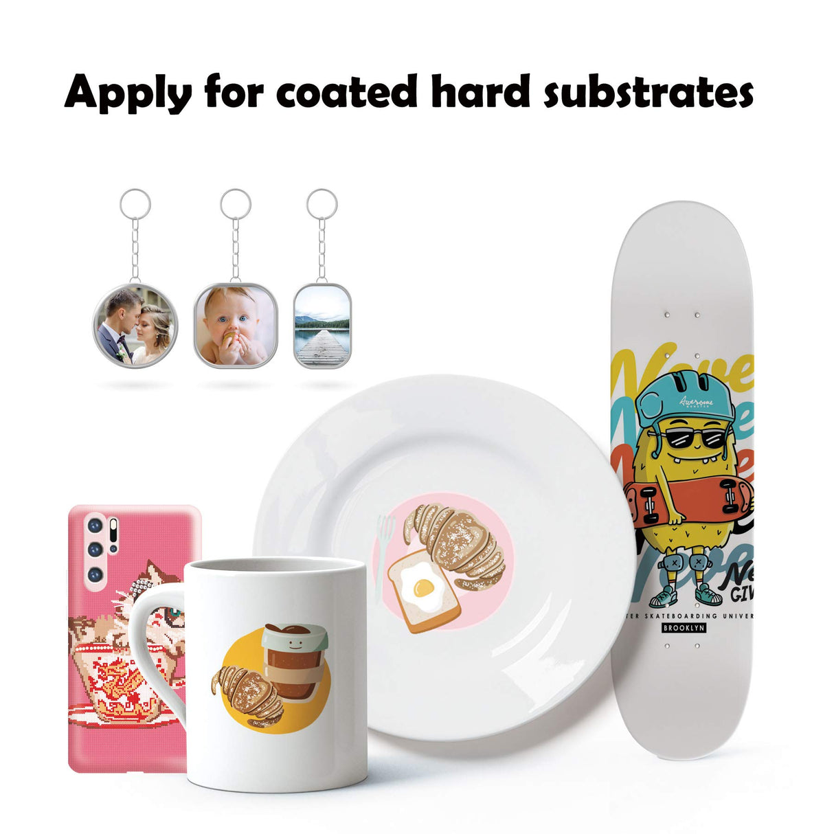 A-SUB Sublimation Paper 4x9.5 Inch for DIY Unique Christmas Gifts Compatible with Inkjet Printer which Match Sublimation Ink 100 Sheets A-SUB