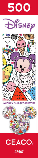 Ceaco - Shaped Puzzle - Disney - Too Cute Mickey - 500 Piece Jigsaw Puzzle Ceaco