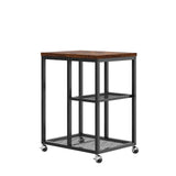 JOIN IRON Printer Stand with Storage Shelf for Home Office Storage, Printer Table with Wheels,CPU Rack, Mobile Computer Trolley, Office cart,Utility Carts,Office Lateral File Cabinets JOIN IRON