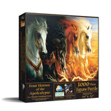 SUNSOUT INC - Four Horses of The Apocalypse - 1000 pc Jigsaw Puzzle by Artist: Lindskog-Osorio - Finished Size 20" x 27" - MPN# 68423 SunsOut