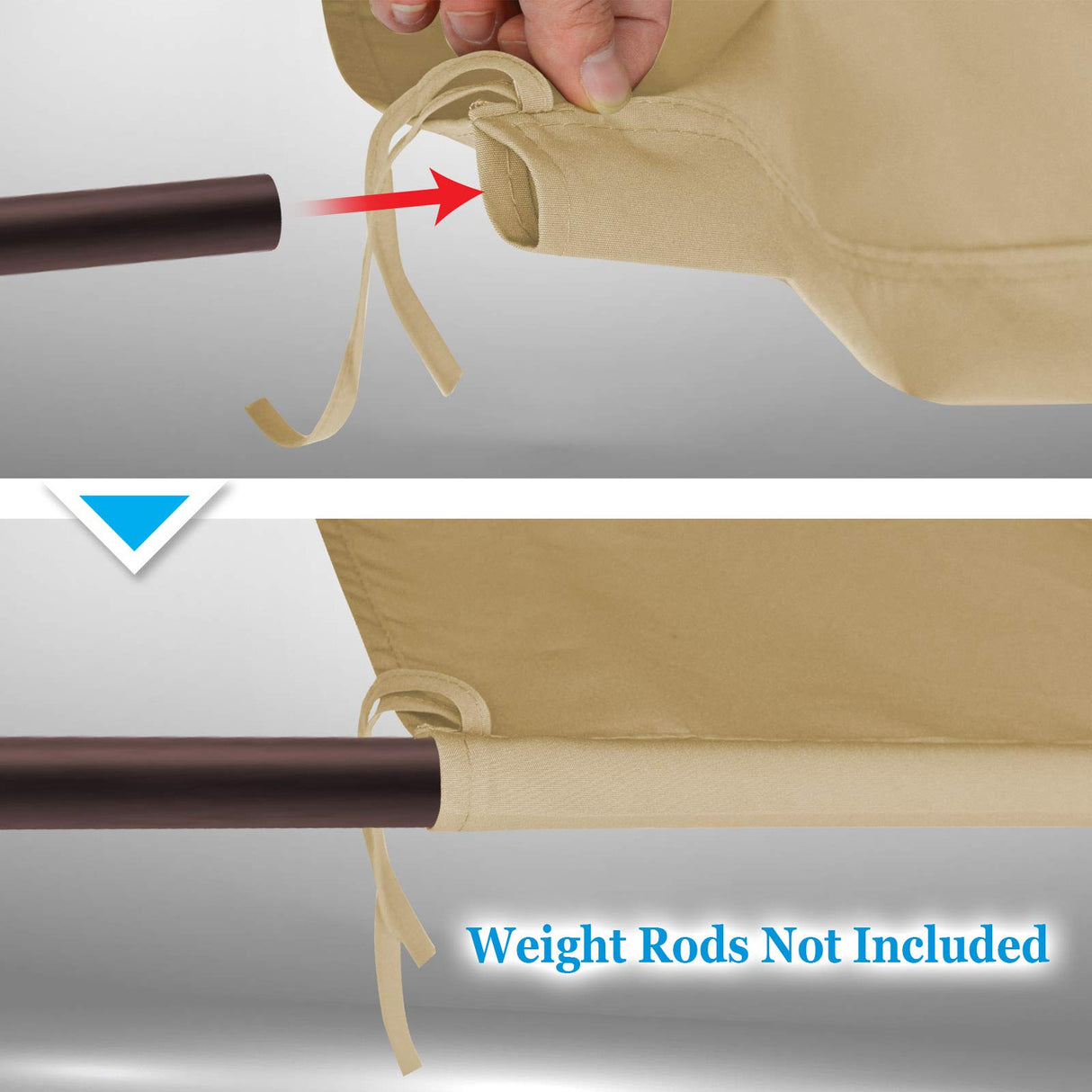 BenefitUSA 17x 6.7 Ft Universal Replacement Canopy for Pergola Structure Outdoor (Canopy Only) (Beige) BenefitUSA