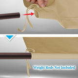 BenefitUSA 17x 6.7 Ft Universal Replacement Canopy for Pergola Structure Outdoor (Canopy Only) (Beige) BenefitUSA