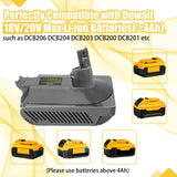 BTRUI V10 Adapter for Dewalt 20V Lithium Battery Convert to for Dyson V10 SV12 Animal Absolute Motorhead Fluffy Total Cordless Stick Vacuum Cleaner (only Adapter) BTRUI