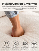 Mid Century Modern Accent Chairs for Living Room, 23” Wide Comfy Chair for Bedroom, Small Cozy Sherpa Reading Chairs for Adults, 108° Lounge Arm Chair Indoor with Detachable Cover, 5.5" Foam Cushion Miscoos