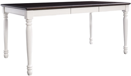 Crosley Furniture Shelby Dining Table, Expandable, Distressed White Crosley Furniture