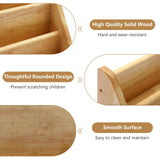 Nuoex 5-Tier Wooden Montessori Bookshelf with Chalkboard for Toddlers Nuoex