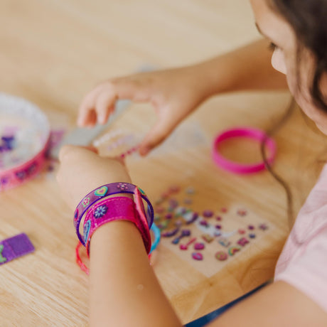 Melissa & Doug Design-Your-Own Bracelets With 100+ Sparkle Gem and Glitter Stickers Melissa & Doug