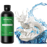 UNIFORMATION Water Washable Resin Easy to Clean Fast UV Curing 3D Printer Resin Photopolymer Low Viscosity Rapid 3D Resin Liquid with High Precision Suit for SLA/LCD/DLP Printing White 1KG Uniformation