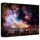 Space Puzzle 1000 Pieces Adult, Solar System Galaxy Puzzle, Hubble-Westerlund 2 Planets Star Nebula Universe Picture Jigsaw Puzzle BBOLDIN