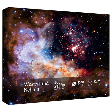 Space Puzzle 1000 Pieces Adult, Solar System Galaxy Puzzle, Hubble-Westerlund 2 Planets Star Nebula Universe Picture Jigsaw Puzzle BBOLDIN