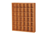 Jumbl Wood Shot Glass Wall Curio Display Case - Natural,16.5" Jumbl