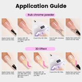 RARJSM 3D Sculpting Gel Clear Painting Gel Polish Nail Art Designs No Wipe Chrome Nail Powder Nails Charms Rhinestone Decoration Adhesive Glue Drawing Painted Sculpture Hard Gelpolish Curing Requires RARJSM