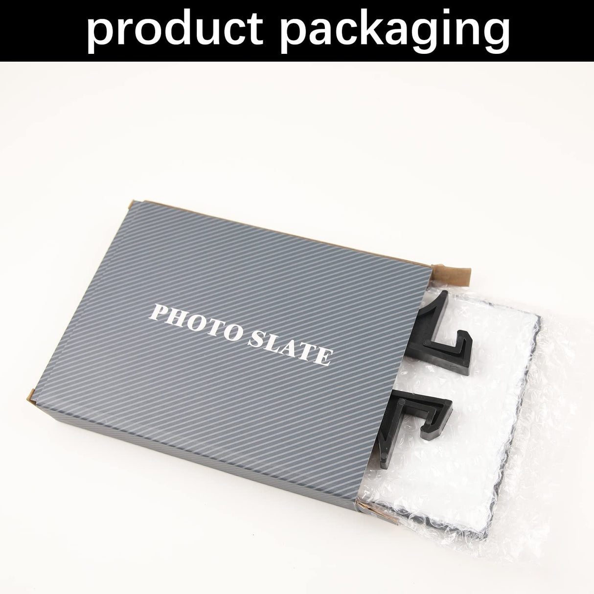 ORJ 5 Pack Sublimation Slate Blanks 7.5x7.5 Inch heart Custom Stone Slate Picture Frame Heat Transfer Rock Photo Plaque with Display Stand Decoration for Desktop Souvenir ORJ