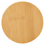 Juvale Set of 6 Bamboo Wood Coasters with Holder for Coffee Table, Hot Drinks, Beverages, Housewarming Gift (4.3 in) Juvale