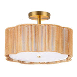 Rattan Ceiling Light Fixtures flush mount,Boho Ceiling Light,Semi Flush Mount Ceiling Light,Small Rattan chandelier for bedroom,Nursery Light Fixture,Drum Light Fixture,Rattan Mini Chandelier Jolydoly