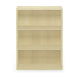 Furinno PASIR Book Shelf, 3-Tier Bookshelf, Bookcase, 9.7" x 23.7" x 31.5", for Living Room, Bedroom, Home Office, Steam Beech Furinno