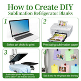 120 Pcs 2.8 x 2 Inch Thick Sublimation Blank Refrigerator Magnets Blanks Sublimation Magnet with 60 Pcs Fridge Magnets, 60 Pcs Larger Square Blanks for Kitchen Microwave Oven Office Supplies SENONAPO