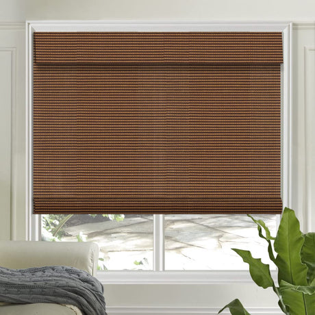 Letau Cordless Wood Window Shades Blinds, Bamboo Light Filtering Roller Shades, Color 14 LETAU