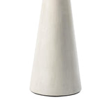 COZAYH Farmhouse Pedestal Small End Table Round Martini Table Wood Plant Stand Rustic Drink Table for Small Space Living Room, Bedroom, White COZAYH