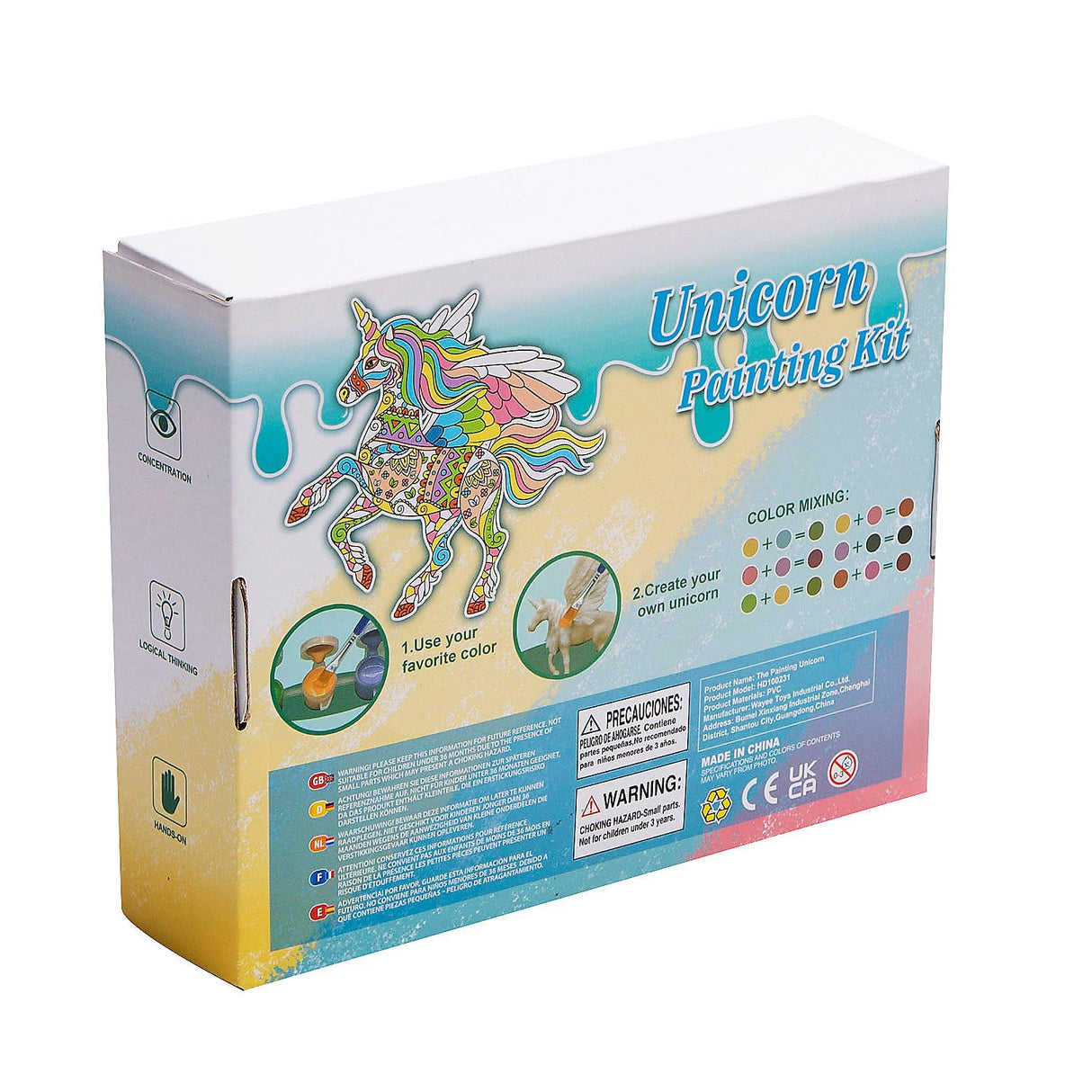 Fun Express DIY Unicorn Scultpure Painting Kit, All in One Kids Craft Kit, Birthday and Everday Gifts, Great for Creative Acitivity for Home and School Fun Express