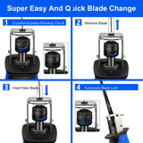 Reciprocating Saw Compatible with 18V Battery,Cordless Reciprocating Saw,0-3500SPM Variable Speed, 4 Saw Blades/Protective Glasses/Mitten Kit for Wood/Metal/PVC Cutting（Battery not included） Mudite