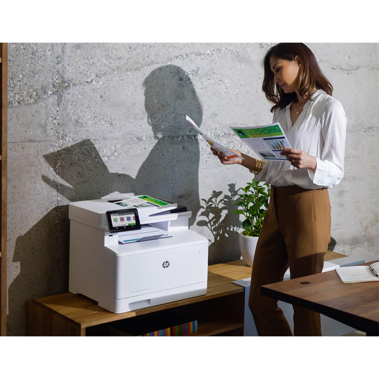 HP LaserJet Enterprise MFP M430f Monochrome All-in-One Printer with built-in Ethernet & 2-sided printing (3PZ55A),white, Large HP