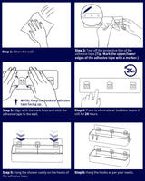 Kitsure Shower Caddy - 2 Pack Adhesive Shower Organizer, Rustproof Metal Shelves, No-Drill Bathroom Organizers and Storage, Black, Large Kitsure