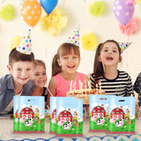 MEMOVAN Farm Party Gift Bags - 30pcs, Farm Party Favors with Plastic Goodies, Candy Treat Snack Bags for Kids, Barnyard Cow Farmhouse Theme Birthday & Baby Shower Decoration MEMOVAN