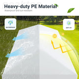 Peaktop Outdoor 10x30ft Party Tent Mesh Window Outdoor Gazebo Event Shelter Wedding Canopy Tent Mesh Side with Window Cover PEAKTOP OUTDOOR