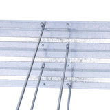 FOYUEE Galvanized Raised Garden Beds for Vegetables Large Metal Planter Box Steel Kit Flower Herb, 8x4x1ft FOYUEE