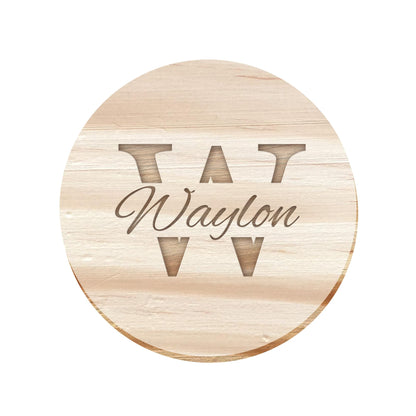 Custom Engraved - Personalized Coasters(Set of 4/6/8),Coasters for Drinks Absorbent/Coffee Table, Wooden Custom Absorbent Coasters - WoodArtSupply