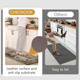 CHICNOOK PVC Farmhouse Kitchen Rugs Anti Fatigue 3 Piece, Washable Non-Skid Kitchen Mat, Farmhouse Rooster Kitchen Floor Mat, Cushioned Kitchen Floor Mats, Size 18'' x 30''+18" x 48"+18" x 60" CHICNOOK