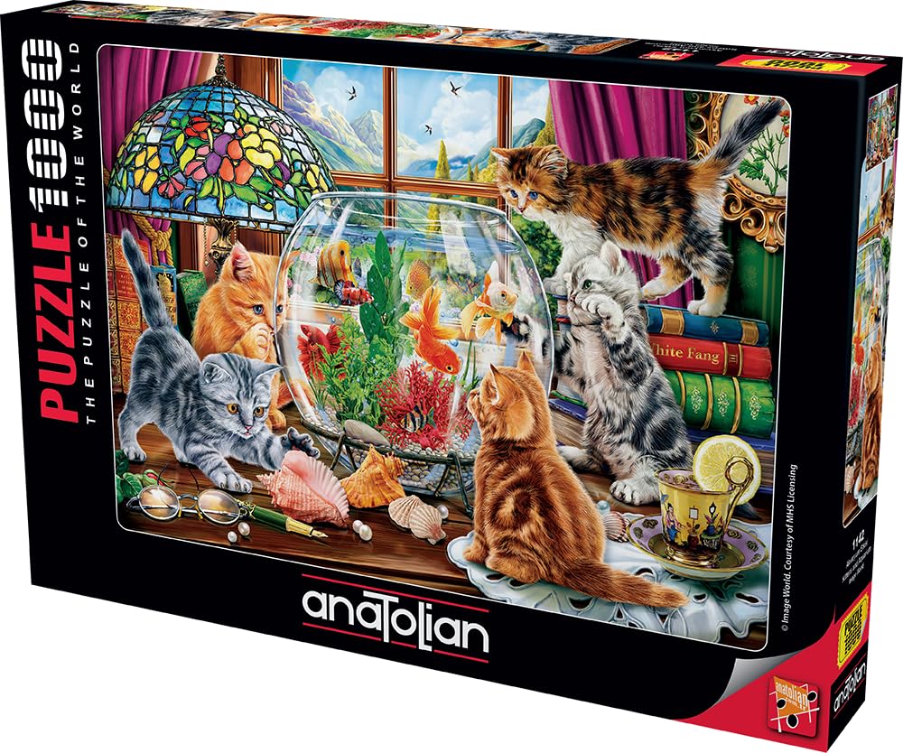 Anatolian Puzzle - Kittens and Aquarium, 1000 Piece Puzzle, #1142