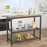 Ecoprsio Small Console Table, Sofa Table with Double Mesh Shelves, Industrial Entryway Table for Entryway, Hallway, Foyer, Front Hall, Sofa Couch, Living Room, Bar, Kitchen, 32 Inch, Rustic Ecoprsio