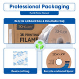 3DHoJor High Speed PLA Filament 1.75mm Grey,3D Printing Filament,1kg Cardboard Spool (2.2lbs), Fit Most FDM 3D Printer,Dimensional Accuracy +/- 0.03 mm,Odor Free, Clog Free, No Brittle Filaments 3DHoJor