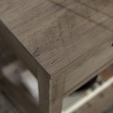 Walker Edison Farmhouse Square Side Accent Table Set-Living-Room Storage End Table with Storage Door Nightstand Bedroom, 18 Inch, Grey Wash Walker Edison