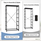 Crestlive Products Dresser for Bedroom with 6 Drawers, Tall Chest of Drawers, Black Dressers Bedroom Furniture, Storage Organizer Unit with Bins for Closet, Hallway, Living Room, Entryway Crestlive Products