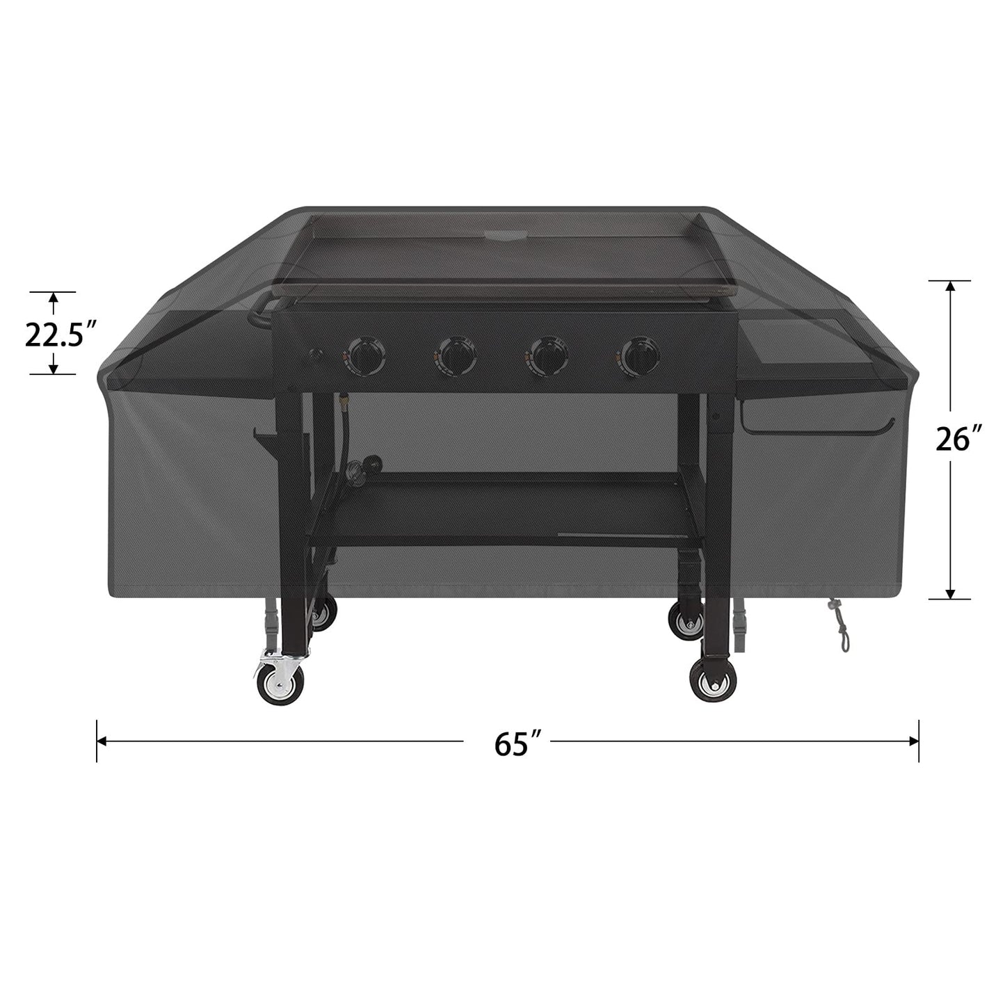 iCOVER 36 inch Griddle Cover for Blackstone, Waterproof Lightweight Polyester Barbecue Protection Flat Top Gas Grill Covers for 36" Griddles Cooking Station for Camp Chef