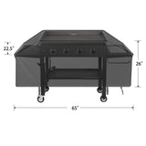 iCOVER 36 inch Griddle Cover for Blackstone, Waterproof Lightweight Polyester Barbecue Protection Flat Top Gas Grill Covers for 36" Griddles Cooking Station for Camp Chef i COVER
